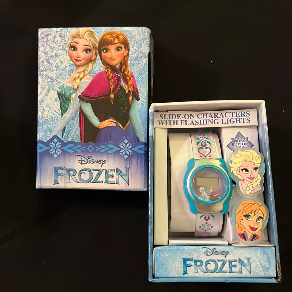 Disney's Frozen Anna & Elsa Kids' Digital Charm Watch